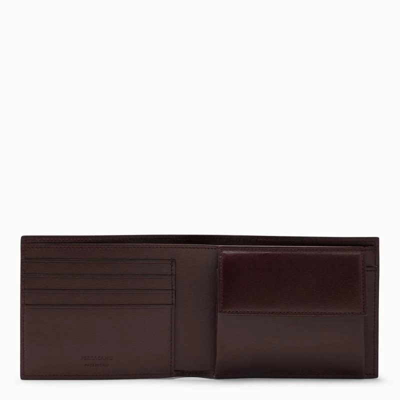 商品Salvatore Ferragamo|Dark Barolo bi-fold wallet with coin purse,价格¥1470,第2张图片详细描述