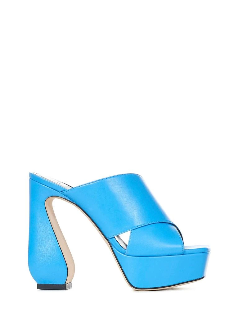 商品SI ROSSI|SI ROSSI Sandals Clear Blue,价格¥5536,第1张图片
