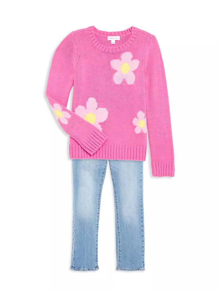 商品Design History|Little Girl's Knit Flower Sweater,价格¥372,第2张图片详细描述