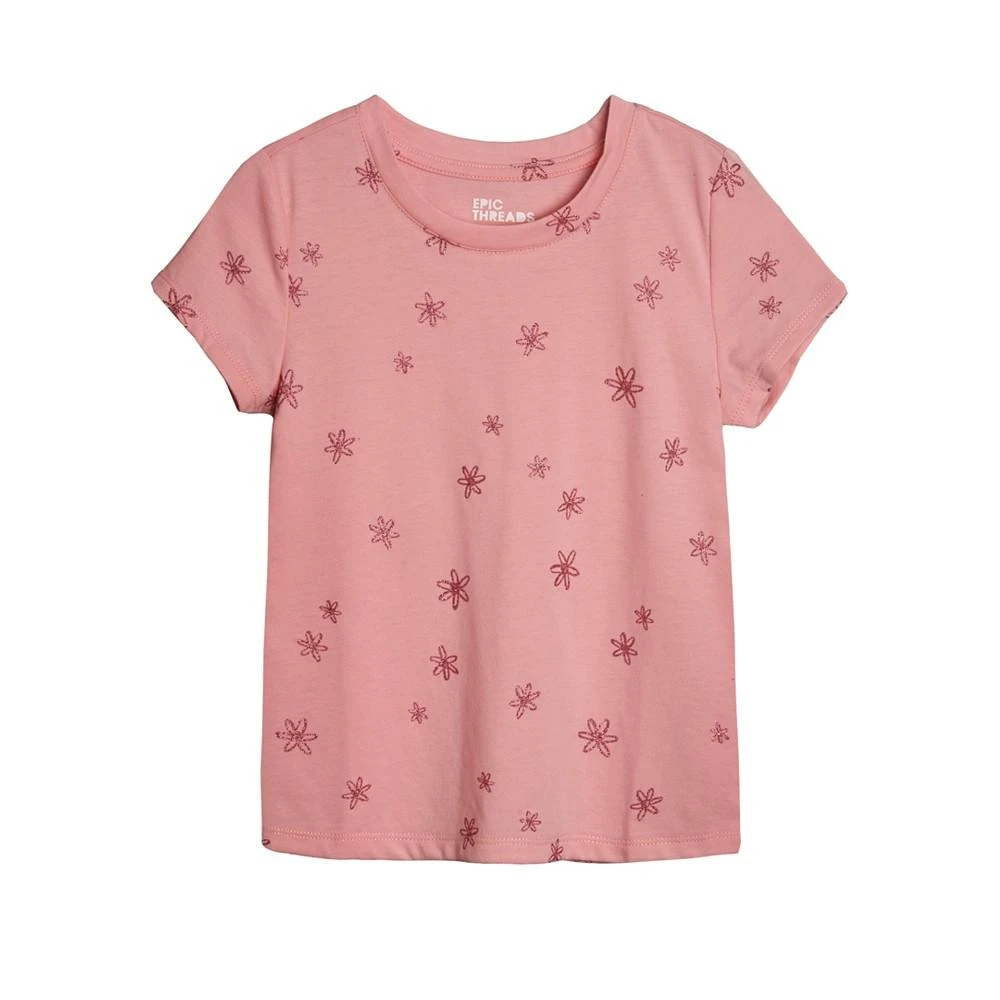 商品Epic Threads|Little Girls Flower Graphic T-shirt, Created For Macy's,价格¥42,第1张图片