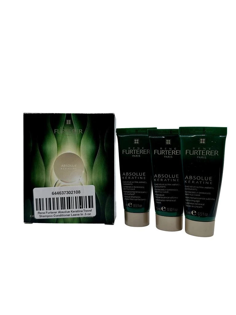 商品René Furterer|Rene Furterer Absolue Keratine Ultimate Renewal Mask Damaged Hair 0.5 OZ 3 pack,价格¥95,第3张图片详细描述