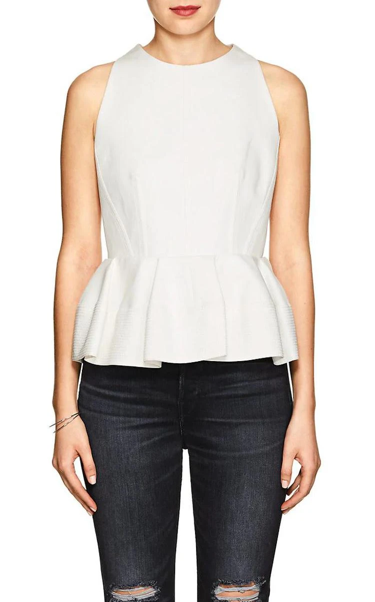 商品Balenciaga|Cotton Peplum Top,价格¥6418,第1张图片