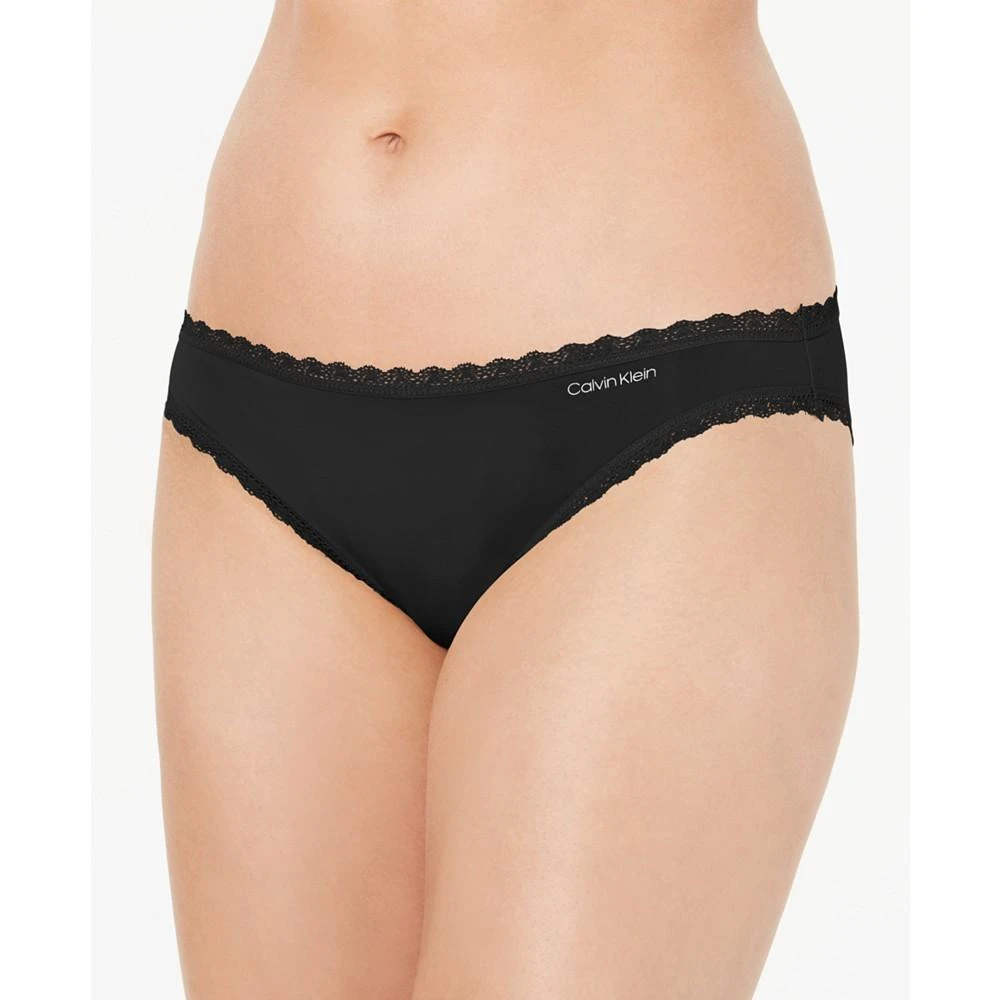 商品Calvin Klein|Women's Lace-Trim Bikini Underwear QD3706,价格¥59,第1张图片