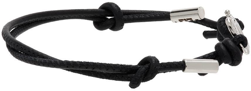 商品Marni|Black Leather Bracelet,价格¥530,第7张图片详细描述
