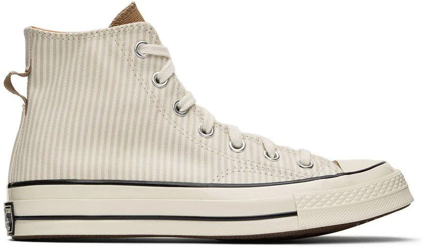 商品Converse|Off-White & Beige Chuck 70 High-Top Sneakers,价格¥165,第1张图片