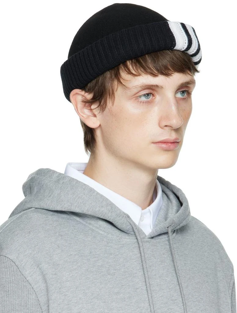 商品Thom Browne|黑色 4-Bar 毛线帽,价格¥7050,第2张图片详细描述