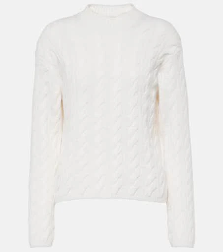 商品Vince|Cable-knit wool-blend sweater,价格¥2401,第1张图片