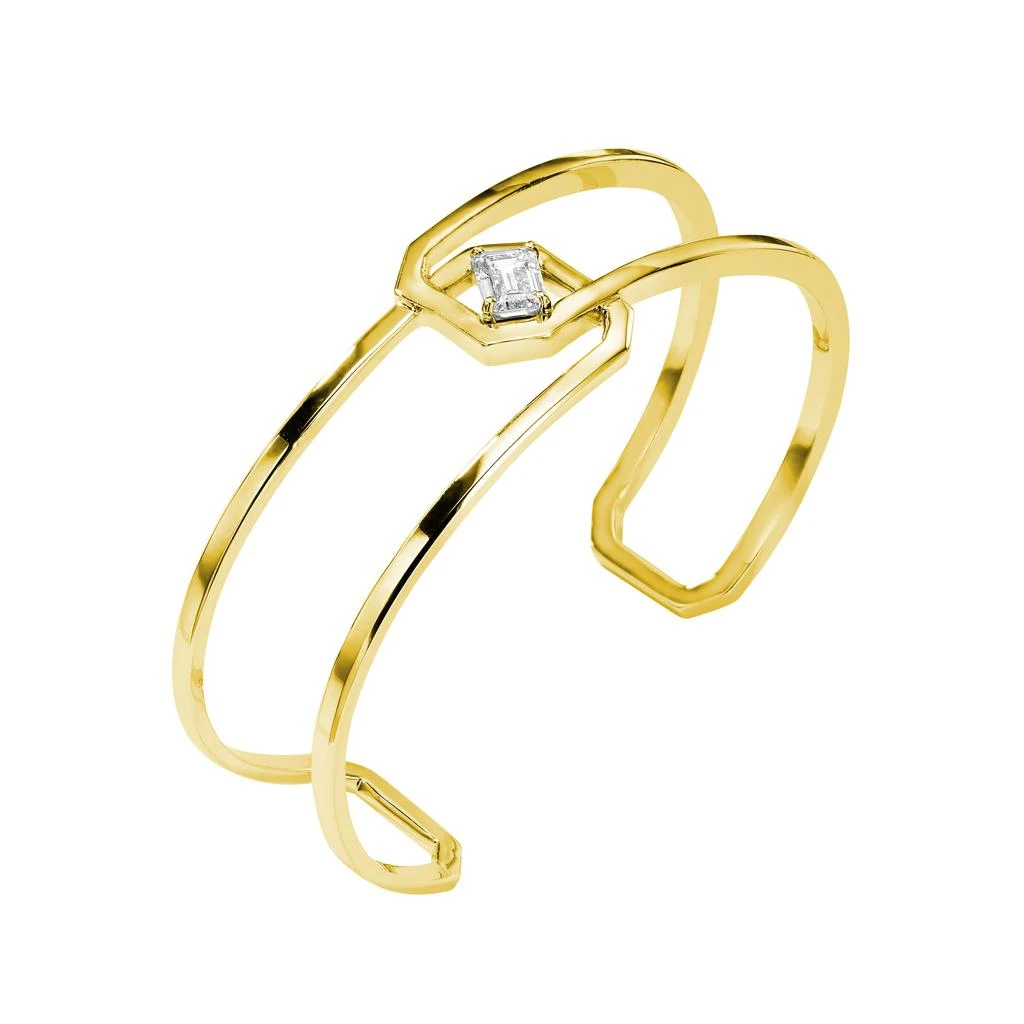 商品AME|Âme Angles 18K Yellow Gold, Lab-Grown Diamond 1.25ct. tw. Double Wrist Cuff Bracelet,价格¥31455,第1张图片