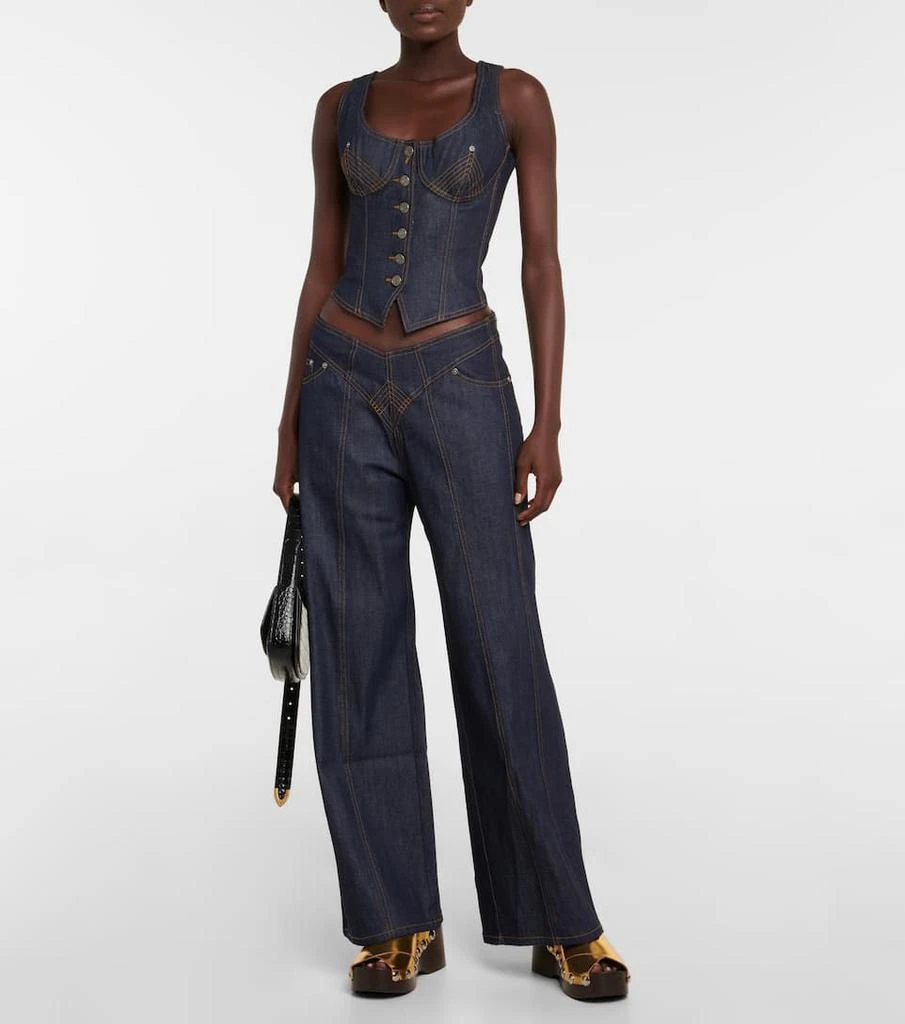 商品Jean Paul Gaultier|Topstitched denim bustier,价格¥4377,第2张图片详细描述