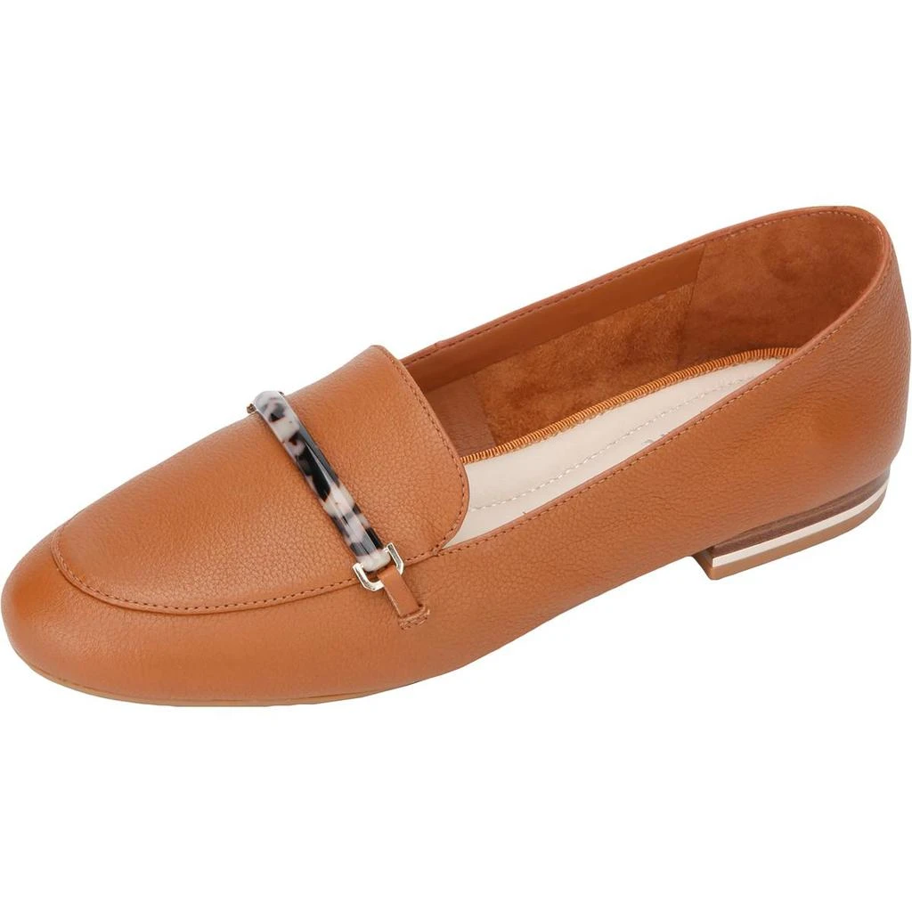 商品Kenneth Cole|Kenneth Cole New York Womens Balance Loafer Resin Bar Leather Slip On Loafers,价格¥455,第1张图片