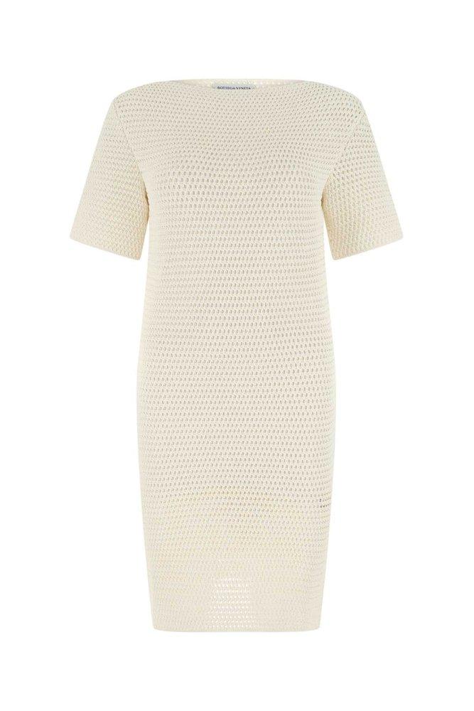 Bottega Veneta Short Sleeved Cut-Out Mini Dress商品第1张图片规格展示