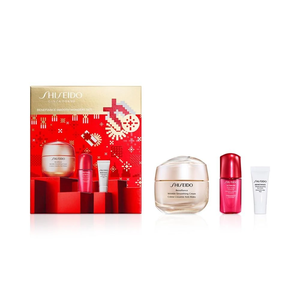 商品Shiseido|3-Pc. Benefiance Smooth Wonders Skincare Set, Created for Macy's,价格¥565,第1张图片