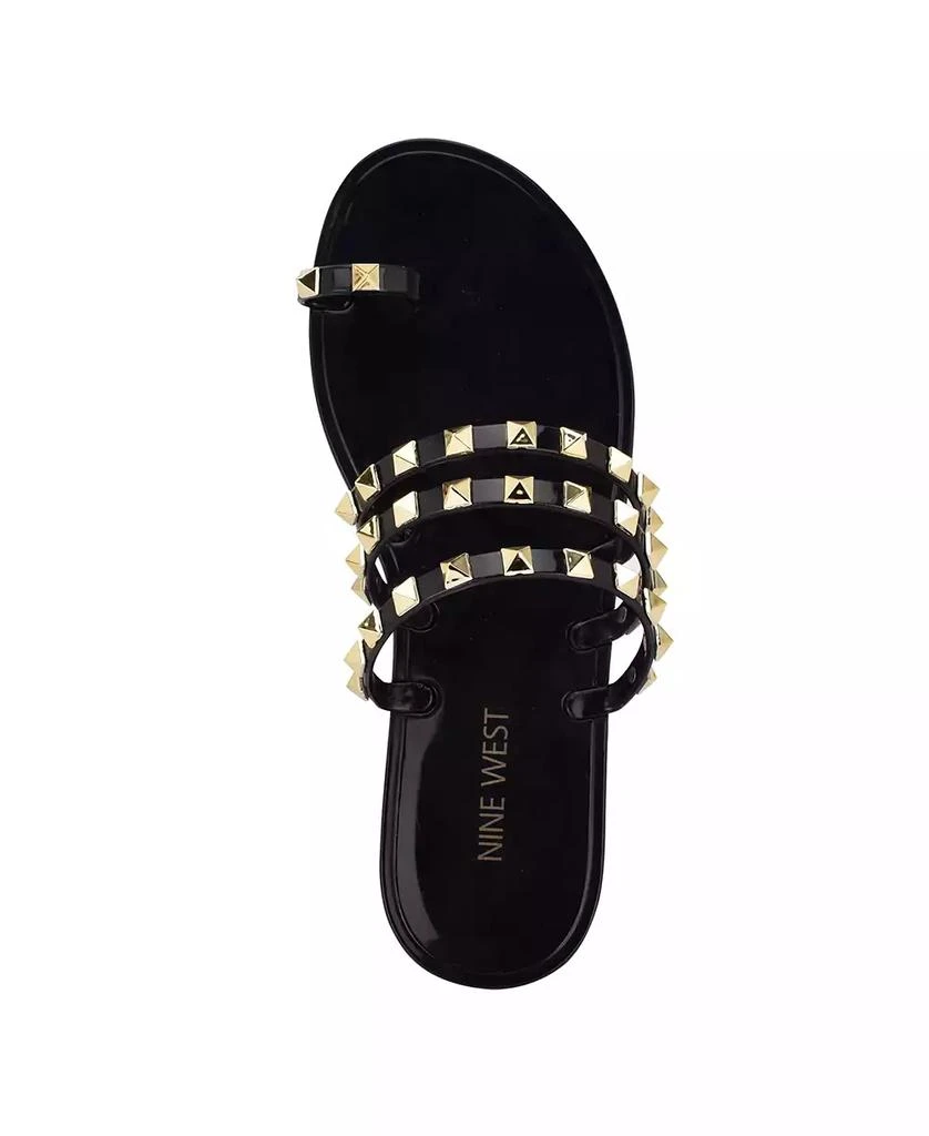 商品Nine West|Women's Cartee Jelly Studded Strappy Sandals,价格¥156,第4张图片详细描述