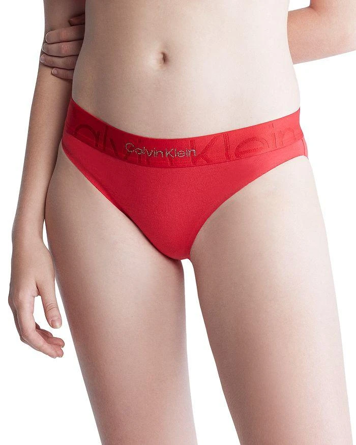 商品Calvin Klein|Embossed Icon Holiday Bikini,价格¥69,第1张图片