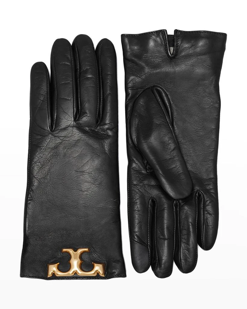 商品Tory Burch|Eleanor Logo Lambskin Leather Gloves,价格¥2307,第1张图片