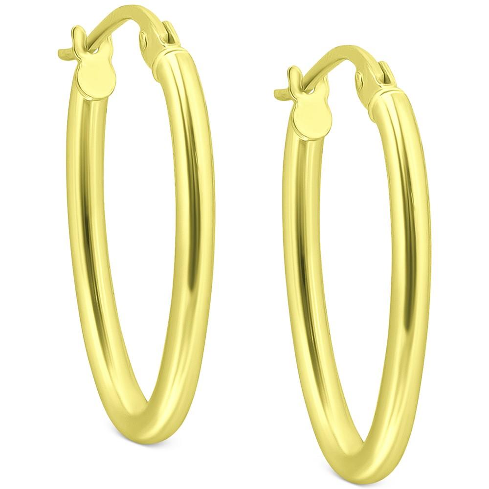 Polished Oval Small Hoop Earrings, 15mm, Created for Macy's商品第3张图片规格展示