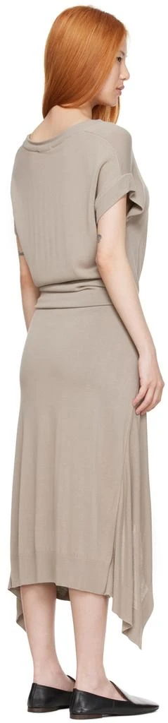 商品Lemaire|Taupe Double Layer Skirt Mid-Length Dress,价格¥971,第3张图片详细描述