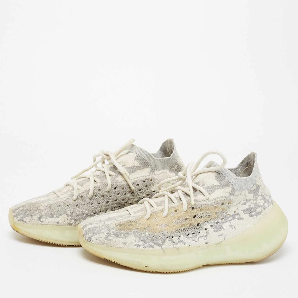 商品[二手商品] YEEZY|Yeezy x Adidas Grey/White  Knit Fabric Boost 380 Calcite Glow Sneakers Size 42 2/3,价格¥1586,第2张图片详细描述