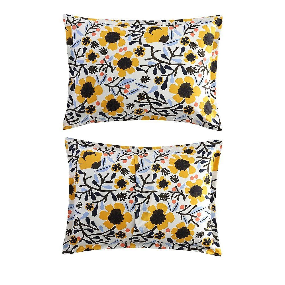 Mykero Cotton Percale 3 Piece Comforter Set, Full Queen 商品