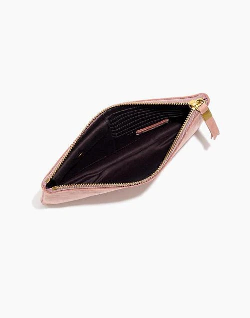 商品Madewell|The Leather Pouch Clutch in Nubuck Leather,价格¥315,第2张图片详细描述
