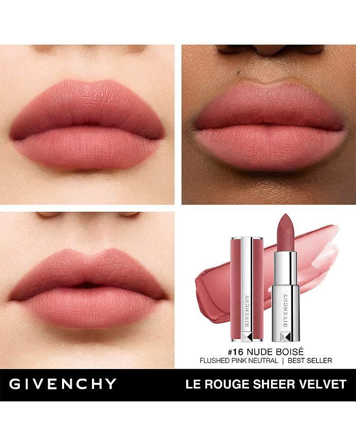 商品Givenchy|Le Rouge Sheer Velvet Matte Lipstick,价格¥328,第2张图片详细描述