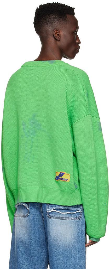 商品We11done|Green Cotton Sweater,价格¥1465,第5张图片详细描述