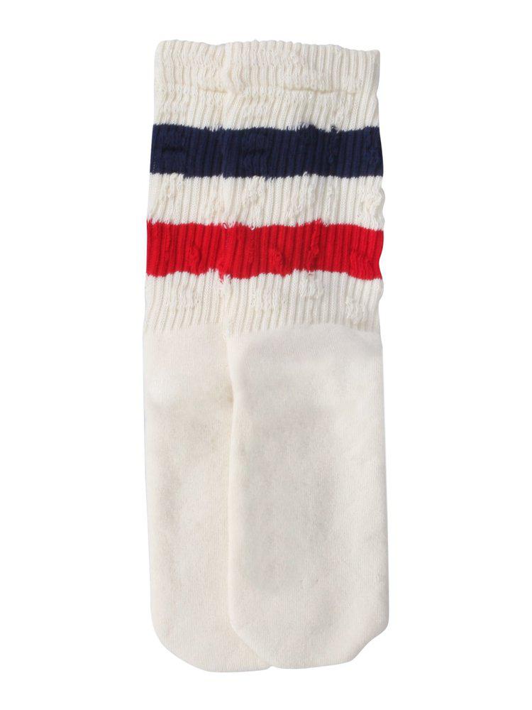 Golden Goose Deluxe Brand Striped Knit Ankle Socks商品第1张图片规格展示