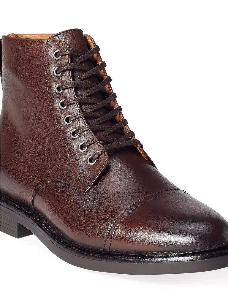 商品Ralph Lauren|Asher Leather Lace-Up Boots,价格¥929,第2张图片详细描述