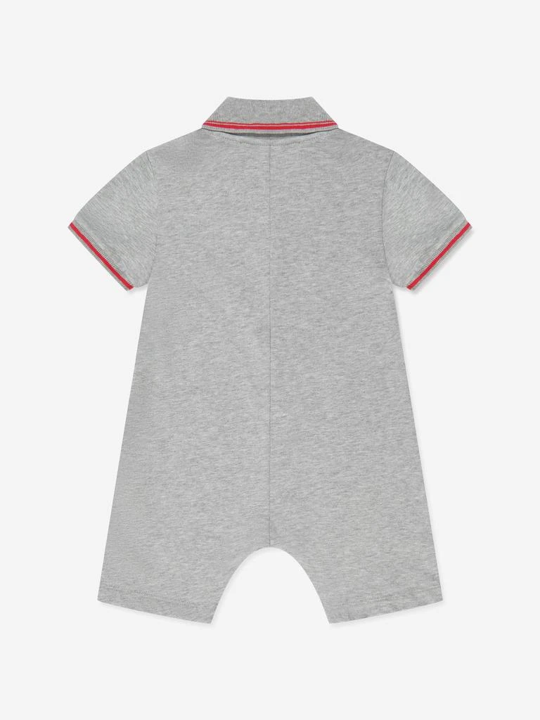 商品Gucci|Baby Boys Polo Romper in Grey,价格¥2718,第2张图片详细描述