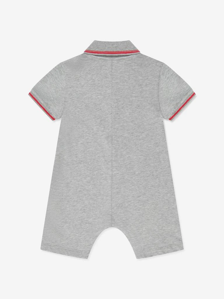 商品Gucci|Gucci Baby Boys Polo Romper in Grey,价格¥2887,第2张图片详细描述