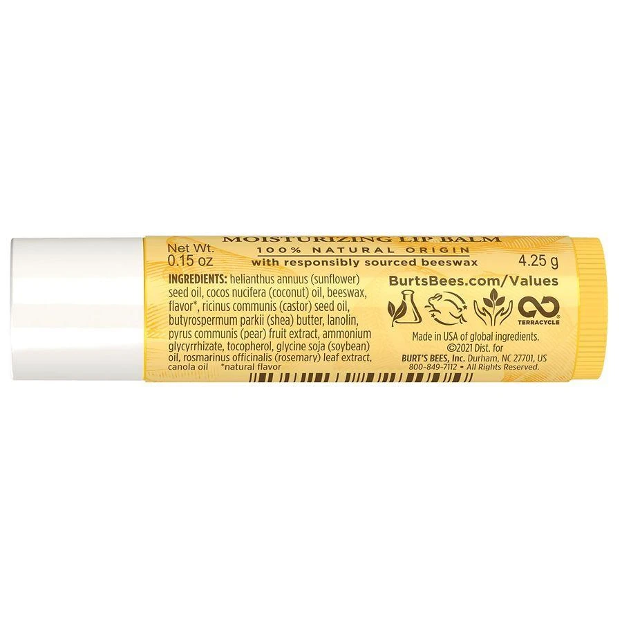 商品Burt's Bees|Lip Balm, Natural Origin Lip Care Coconut and Pear,价格¥32,第2张图片详细描述