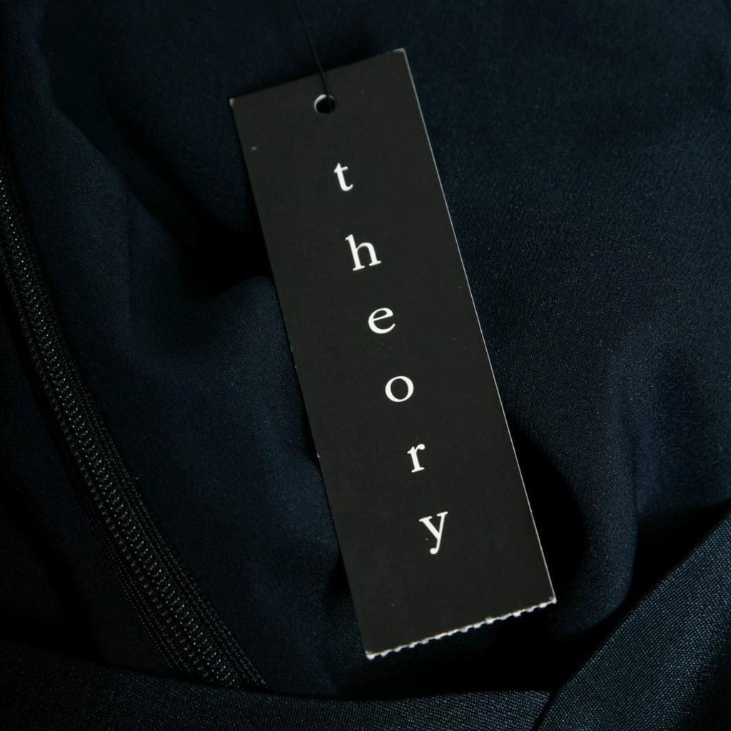 商品[二手商品] Theory|Theory Uniform Blue Silk Ruffled Overlay Landale B Dress XS,价格¥825,第5张图片详细描述