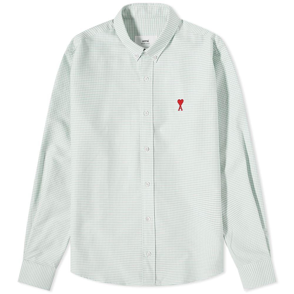 商品AMI|AMI Small A Heart Button Down Shirt,价格¥1426,第1张图片