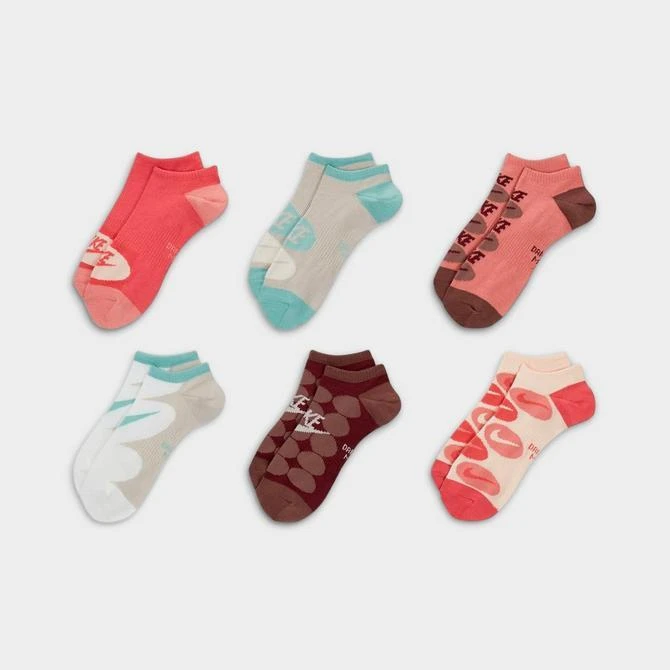 商品NIKE|Women's Nike Everyday Lightweight Training No-Show Socks (6-Pack),价格¥38,第2张图片详细描述