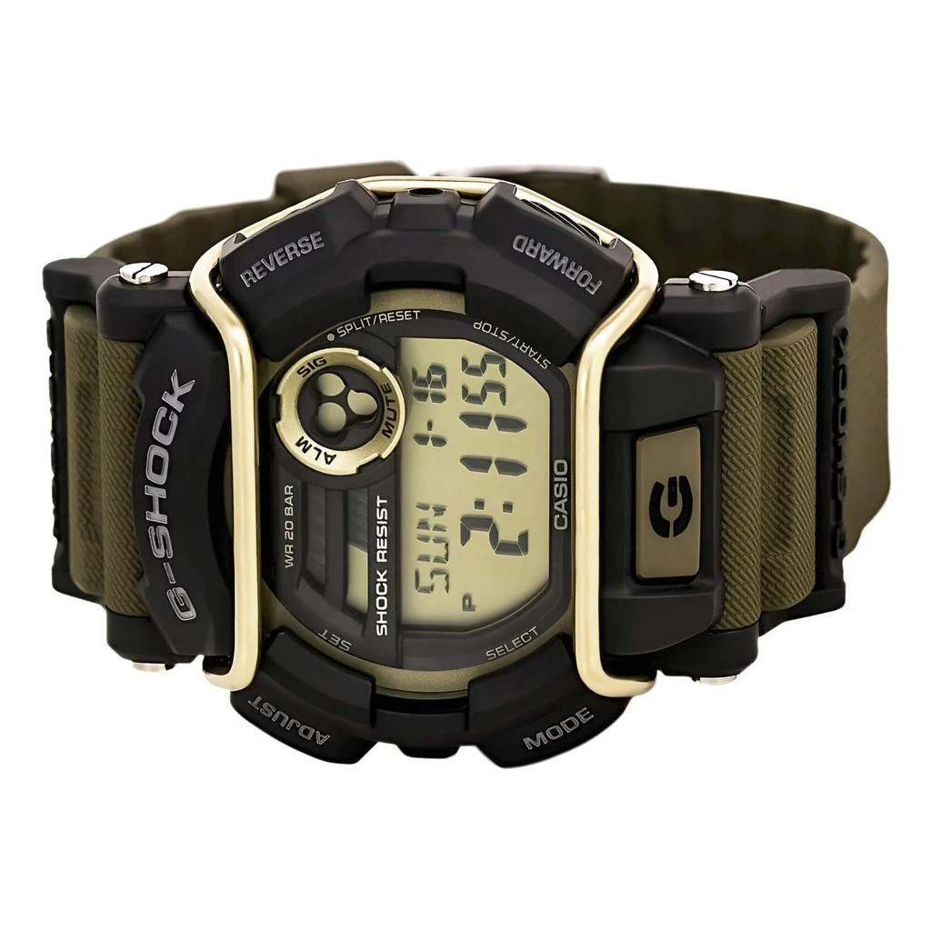 商品Casio|Casio Men's G-Shock Digital Grey Dial Green Resin Strap World Time Dive Watch | GD400-9,价格¥702,第2张图片详细描述