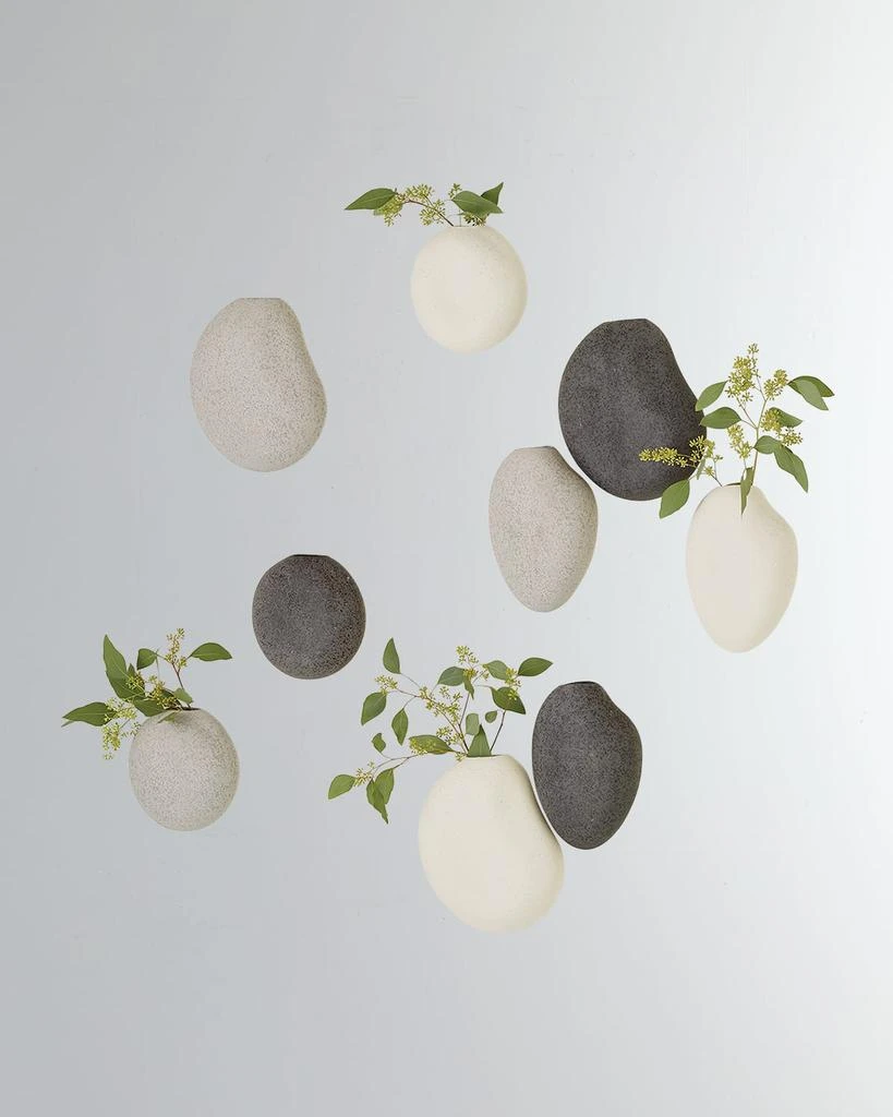 商品Global Views|Pebble Wall Vases, Set of 3,价格¥1338,第1张图片