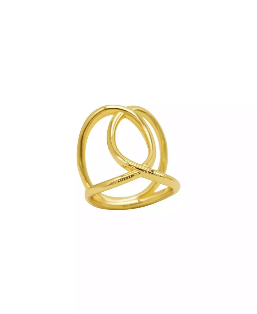 商品ADORNIA|14K Gold-Plated Tall Infinity Ring,价格¥218,第1张图片
