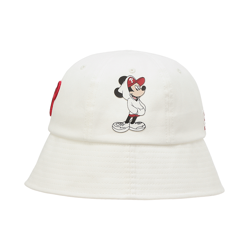 MLB X DISNEY P标 白色渔夫帽 32CPHK-10W-57商品第3张图片规格展示