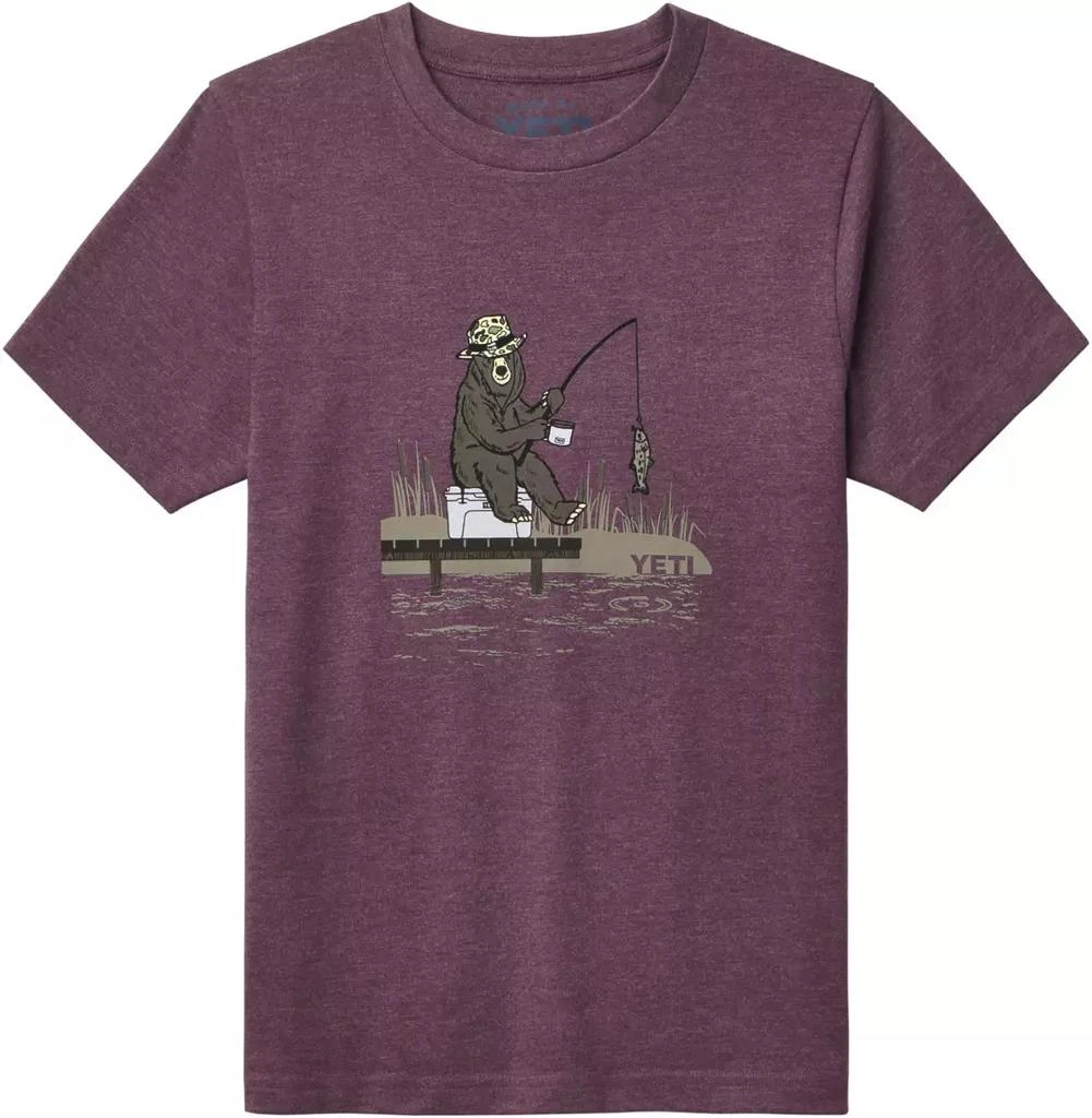 商品YETI|YETI Youth Fishing Bear Short Sleeve T-Shirt,价格¥80,第1张图片