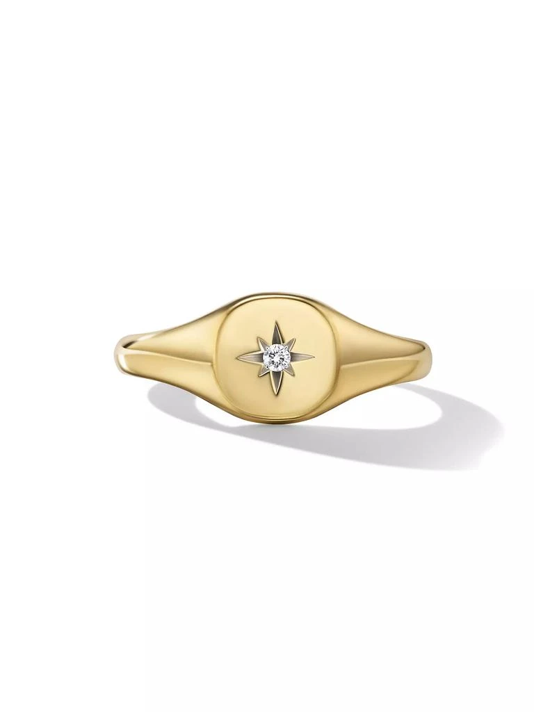 商品David Yurman|Cable Collectibles Starset Pinky Ring In 18K Yellow Gold,价格¥7309,第3张图片详细描述