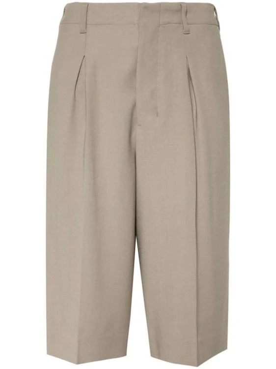 商品AMI|Taupe Brown Tailored Knee Shorts,价格¥4099,第1张图片
