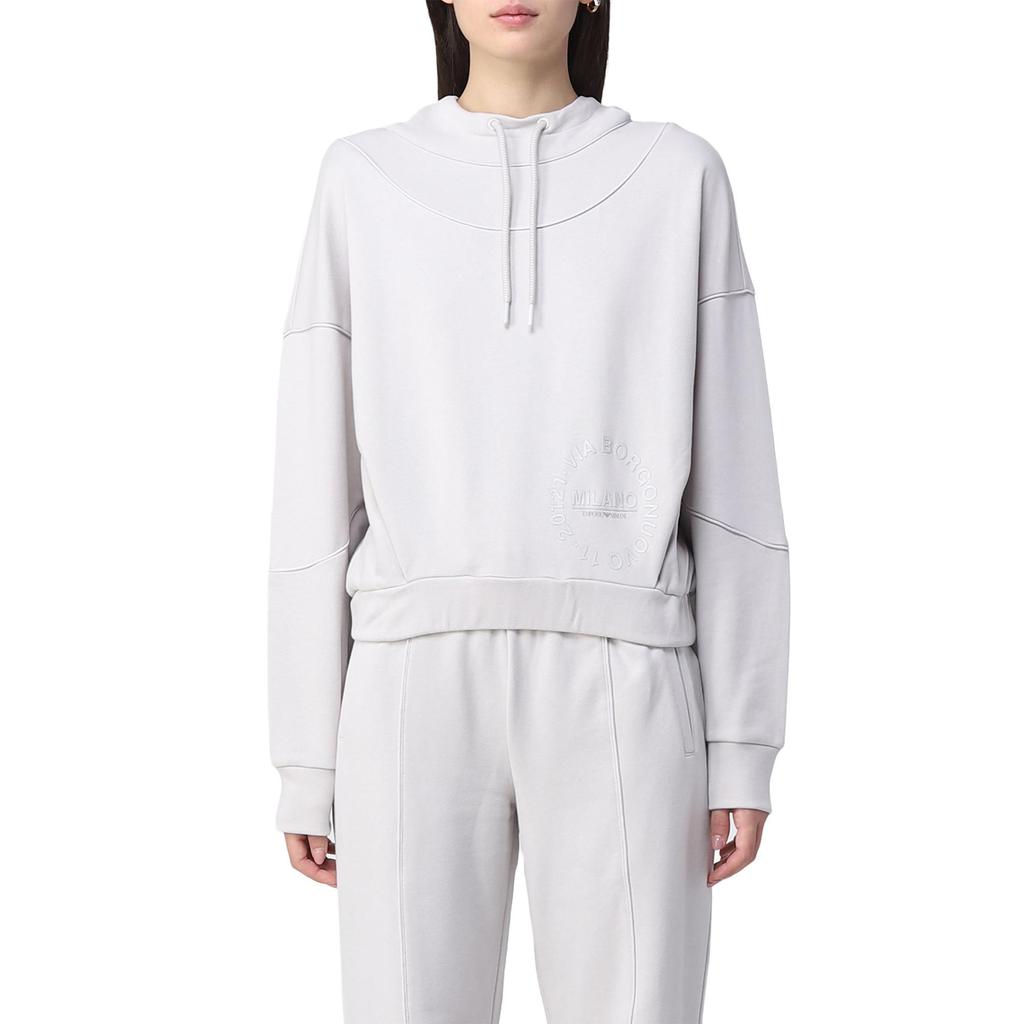 Emporio Armani Womens Grey Cotton Sweatshirt商品第1张图片规格展示
