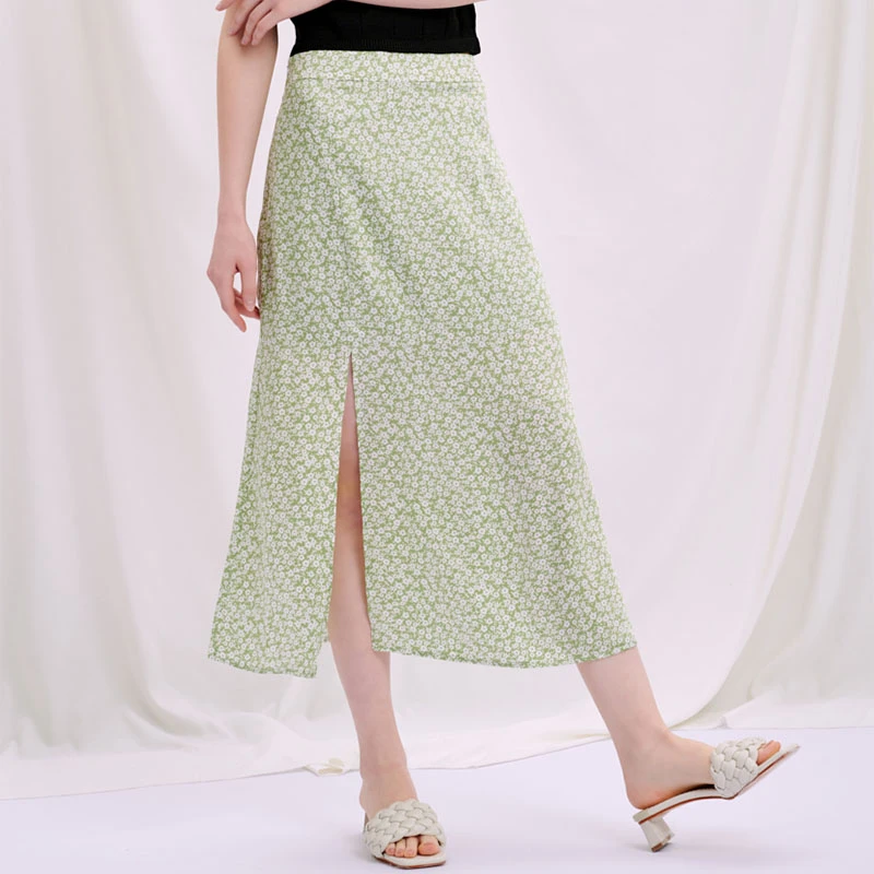 Annabell 半裙 - 薄荷绿印花  | Annabell Skirt - Mint Floral 商品