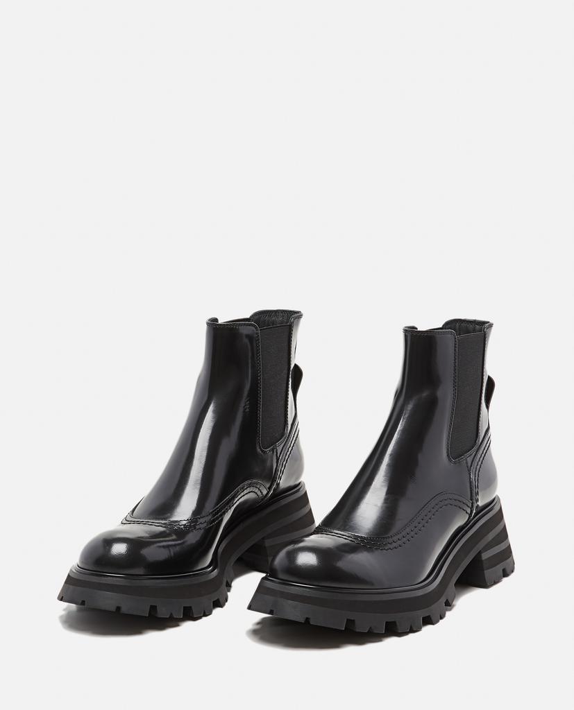 商品Alexander McQueen|CHUNKY POLISHED LEATHER CHELSEA BOOTS,价格¥6585,第4张图片详细描述