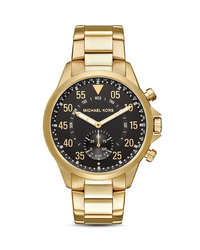 商品Michael Kors|Gage Gold-Tone Hybrid Smartwatch, 45mm,价格¥798,第1张图片