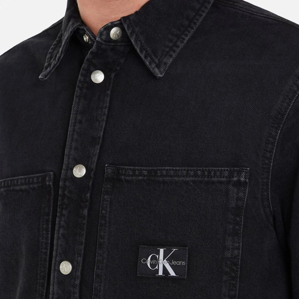 商品Calvin Klein|Calvin Klein Jeans Relaxed Linear Cotton Denim Shirt,价格¥426,第3张图片详细描述