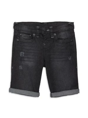 商品True Religion|Little Boy's 2-Piece Logo Tee & Denim Shorts Set,价格¥215,第3张图片详细描述