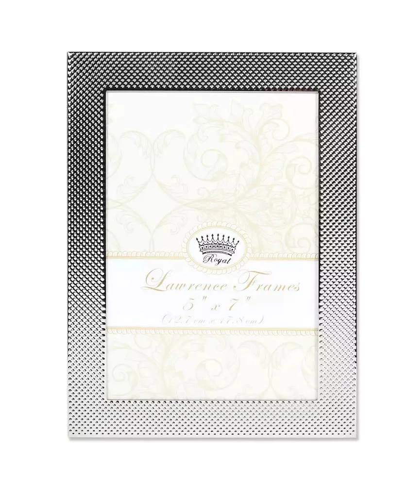 商品Lawrence Frames|Fawn Pin Dot Pattern Silver Metal Picture Frame - 5" x 7",价格¥210,第1张图片