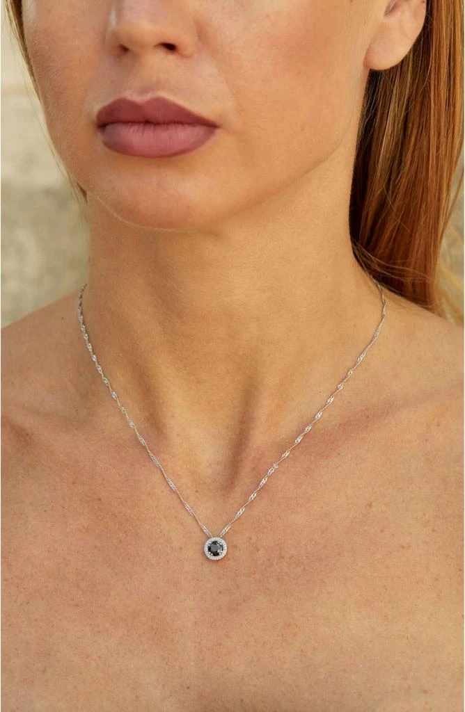 商品Savvy Cie Jewels|Sterling Silver Diamond Pendant Necklace - 0.75ct.,价格¥1208,第2张图片详细描述