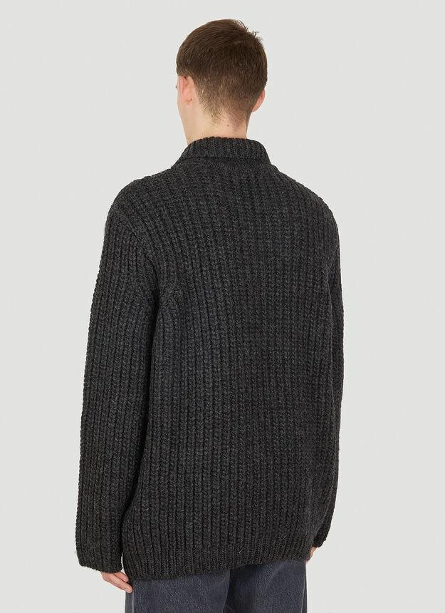 商品Our Legacy|Knit Polo Sweater in Grey,价格¥4481,第4张图片详细描述